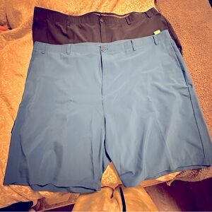 2 pair of Ben Hogan golf shorts size 54 navy and royal blue